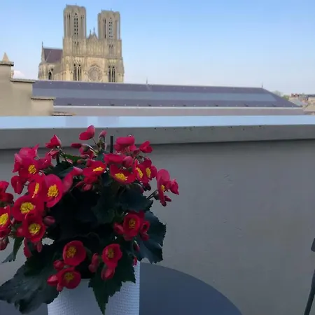 Studio Cosy Vue Cathedrale Reims Exterior photo